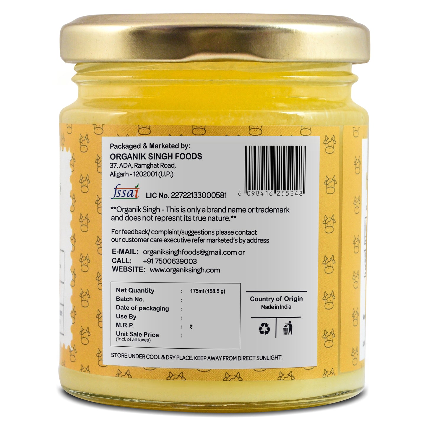 A2 Bilona Desi Gir cow Ghee