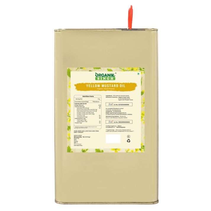 Cold pressed Yellow Mustard Oil