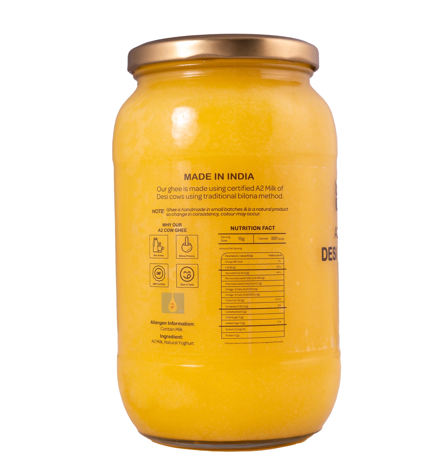 A2 Bilona Desi Cow Ghee