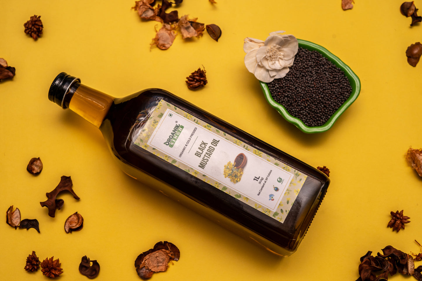 Black Mustard Oil | cold-Pressed & certified organic