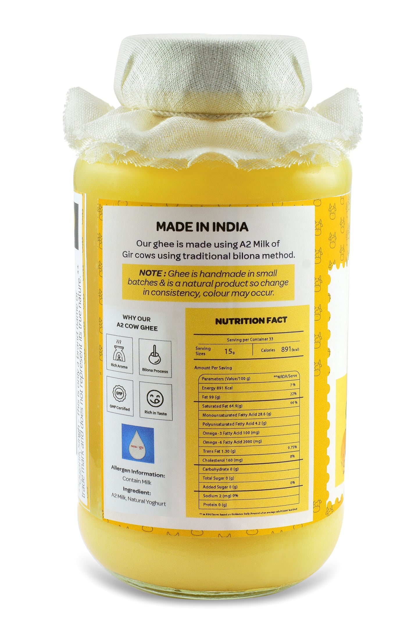 A2 Bilona Desi Gir cow Ghee