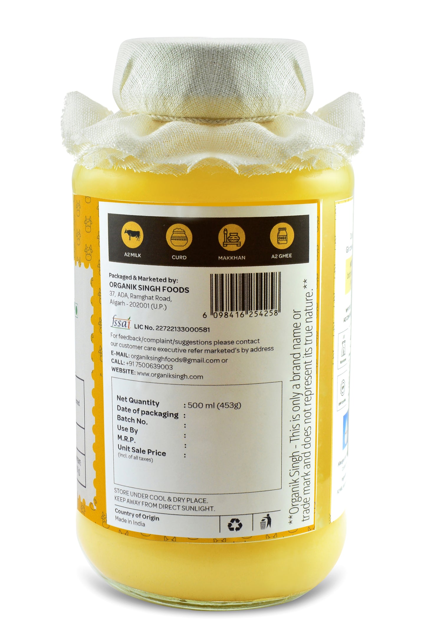 A2 Bilona Desi Gir cow Ghee