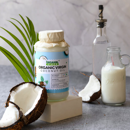 Extra Virgin Coconut Oil, Organic & Cold Pressed, Glass Jar