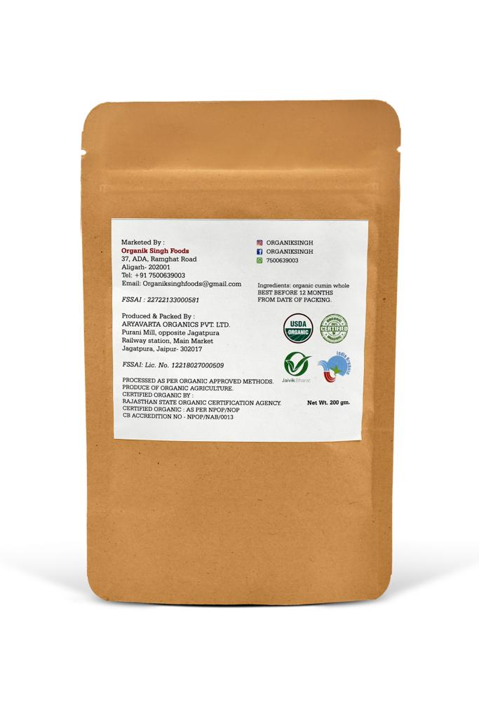 Organic Cumin Whole || Jeera - 200gms