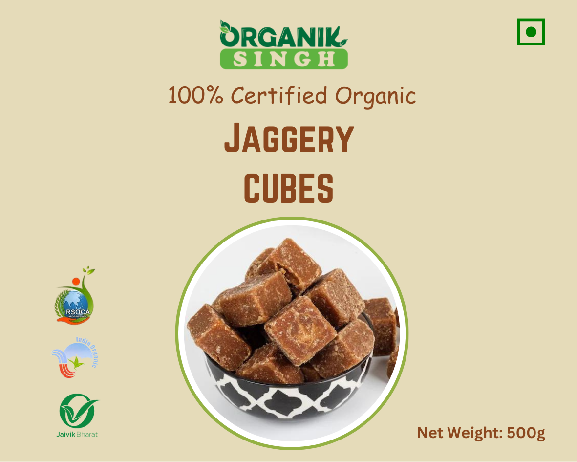 Organic Jaggery cubes-500 gm