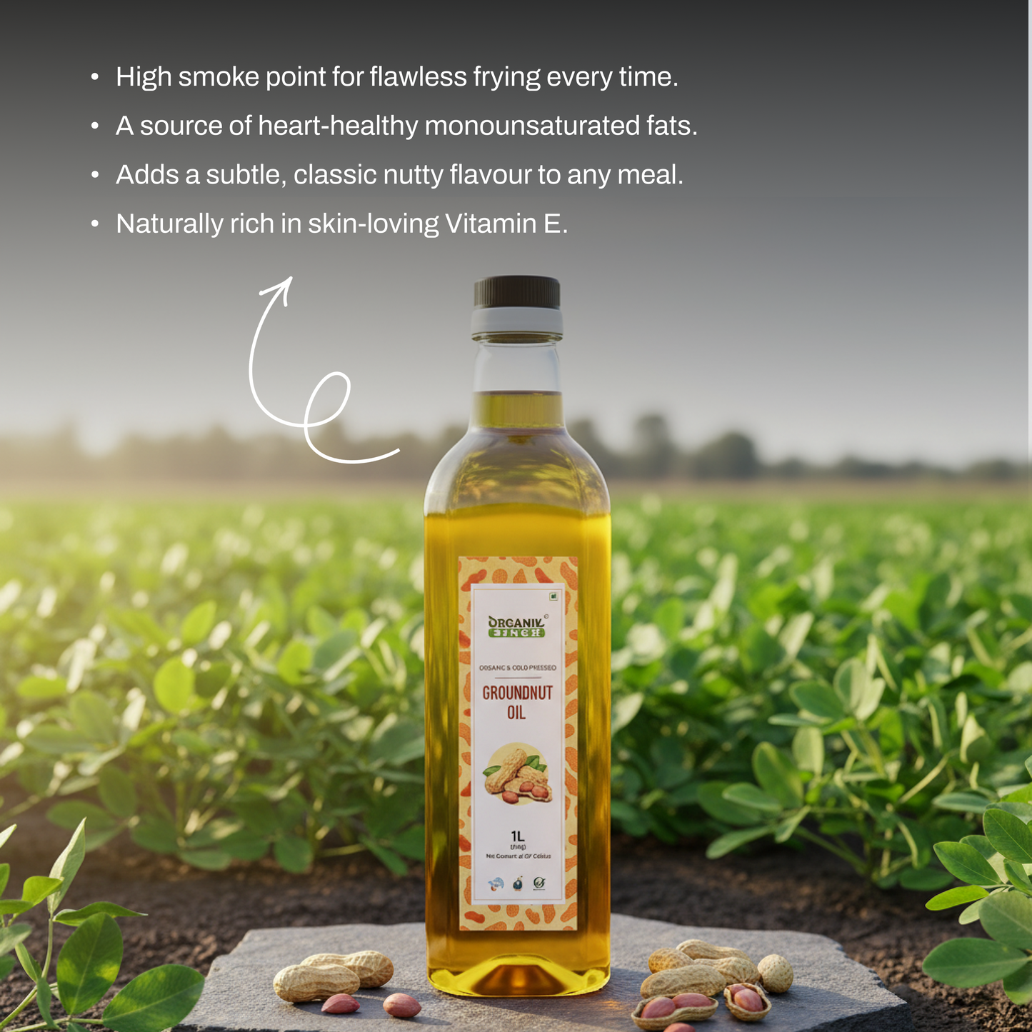 Cold Pressed Groundnut/Peanut Oil